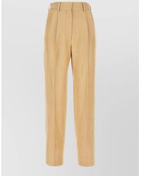Blazé Milano - Tailored Trousers High Waist Pleated Straight Leg - Lyst