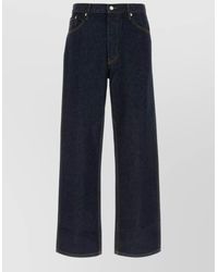 Dries Van Noten - High Waist Wide Leg Denim Jeans - Lyst