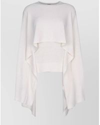 TOTEME - Silk Asymmetric Cape Cardigan - Lyst