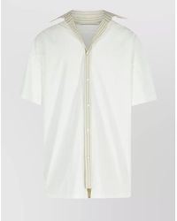 Maison Margiela - Cotton Short-Sleeve Button-Up Shirt - Lyst