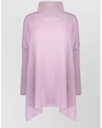 Herno - Virgin Wool Poncho - Lyst