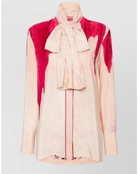 F.R.S For Restless Sleepers - Silk Printed Long-Sleeve Blouse - Lyst