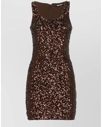 ROTATE BIRGER CHRISTENSEN - Sequined Sleeveless Mini Dress - Lyst