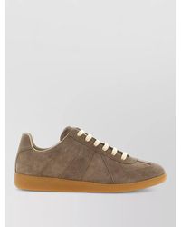 Maison Margiela - Leather Low-Top Lace-Up Sneakers - Lyst