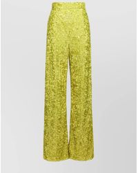 Ermanno Scervino - High Waist Sequin Embellished Wide Leg Trousers - Lyst