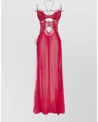 Nensi Dojaka - Silk Cutout Maxi Dress - Lyst