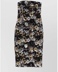 Max Mara - Polyester Midi Dress - Lyst