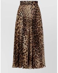 Dolce & Gabbana - Dolce & Gabbana Leopard Print Skirt Clothing - Lyst