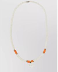 DSquared² - Logo Beaded Necklace With-Tone And Accents - Lyst