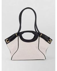 Balmain - Medium Tote Canvas Shoulder Bag - Lyst