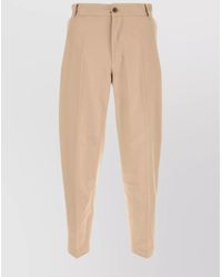 Maison Kitsuné - Cotton Straight-Leg Trousers - Lyst