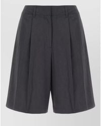 DUNST - Polyester Blend Bermuda Shorts Belt Loops - Lyst