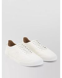 Giorgio Armani - Leather Low-Top Lace-Up Sneakers - Lyst