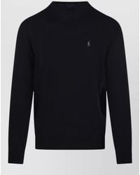 Ralph Lauren - Crew Neck Sweater Ribbed Cuffs Hem - Lyst