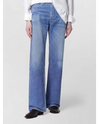 Our Legacy - Cotton Printed Wide-Leg Trousers - Lyst