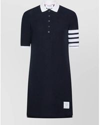Thom Browne - Cotton Piqué Polo Mini Dress - Lyst