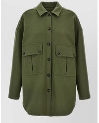 Fortela - Virgin Wool Long-Sleeve Overshirt - Lyst