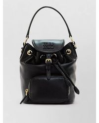 Miu Miu - Pocket Mini Leather Backpack - Lyst