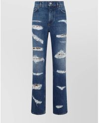 Dolce & Gabbana - Cotton Straight-Leg Jeans - Lyst