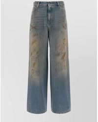 Golden Goose - Studded Wide-Leg Denim Boyfriend Jeans - Lyst