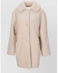 LA ROSE - Long-Hair Shearling Coat - Lyst