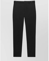 MSGM - Virgin Wool Straight-Leg Trousers - Lyst
