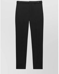 MSGM - Virgin Wool Straight-Leg Trousers - Lyst