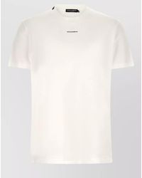 Dolce & Gabbana - Logo Detail Crew Neck Short Sleeve T Shirt - Lyst