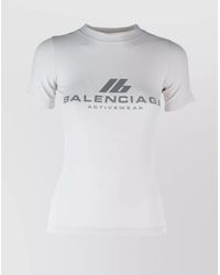 Balenciaga - Cotton Jersey Logo-Print T-Shirt - Lyst