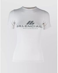 Balenciaga - Crew Neck Short Sleeves Top - Lyst
