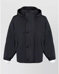 Bottega Veneta - Hooded Wool Blend Jacket Layered Design - Lyst