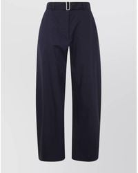 Studio Nicholson - Cotton Belted Wide-Leg Trousers - Lyst