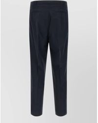 Brunello Cucinelli - Cotton Regular-Fit Pleated Straight-Leg Tailored Trousers - Lyst