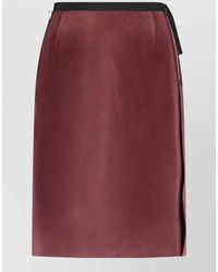 Maison Margiela - Viscose Midi Skirt - Lyst