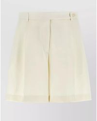 Brioni - Silk Pleated Tailored Shorts - Lyst