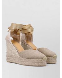 Castañer - Chiara Espadrille Wedge Peep Toe Sole - Lyst