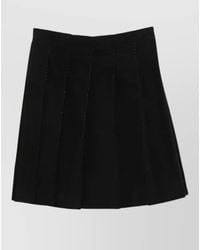 TOTEME - Beaded A Line High Waist Pleated Skirt - Lyst