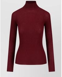Sa Su Phi - Slim Fit Long Sleeve Mock Neck Knitwear - Lyst