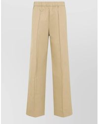 Jil Sander - Cotton Relaxed-Fit Wide-Leg Trousers - Lyst