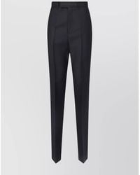 Gucci - Silk Wool Straight-Leg Tailored Trousers - Lyst