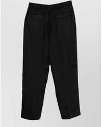 Lardini - Linen Regular-Fit Trousers - Lyst