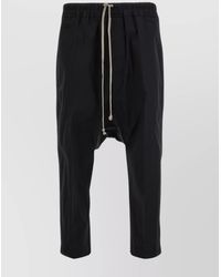 Rick Owens - 'Cropped Drop-Crotch Trousers Pockets' - Lyst