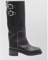 Jimmy Choo - Brooklyn Studded Leather Boots - Lyst