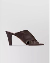 Paris Texas - Nappa Glove Peep Toe Mules - Lyst