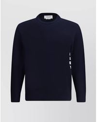 Thom Browne - Cotton Fine-Knit Ribbed Crew-Neck Sweater - Lyst