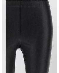 Stouls - Flared Leather Trousers Featuring Seam Detailing - Lyst