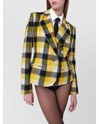 Vivienne Westwood - Wool Checked Single-Breasted Blazer - Lyst