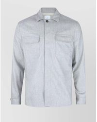 Eleventy - Wool Cashmere Shirt Jacket - Lyst