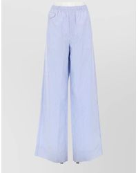 A.P.C. - Striped Lounge Trousers Wide Leg Design - Lyst