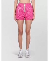 K-Way - Nylon Shorts Elastic Waistband Shiny Finish - Lyst